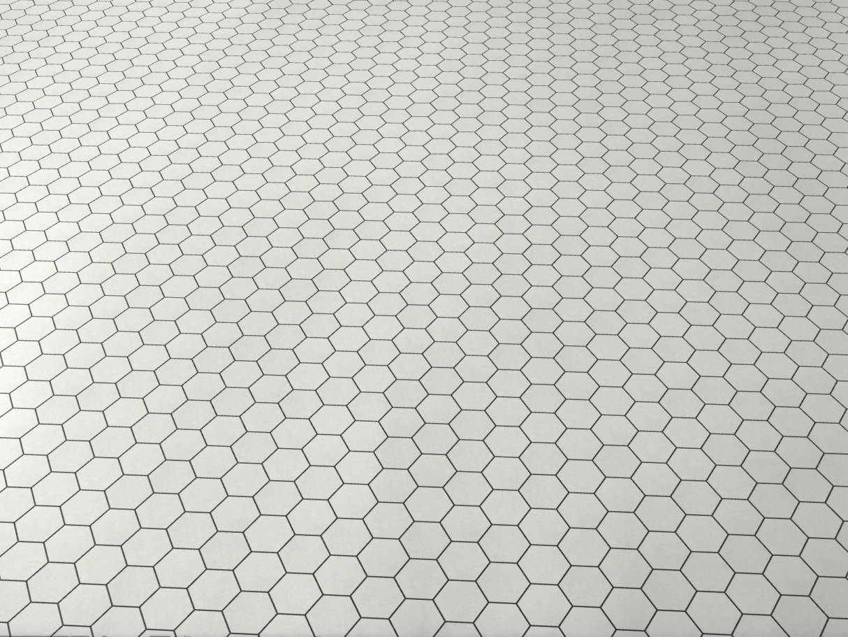 Ashland White Hexagon 3X3 | Mohawk Tile and Marble