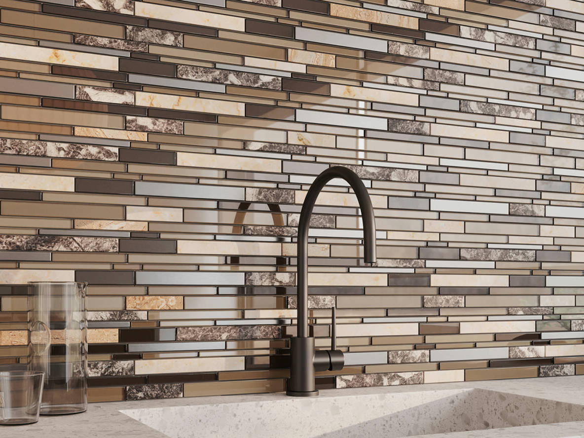 Bliss Stainless Deep Grotto 2 | Mohawk Tile and Marble