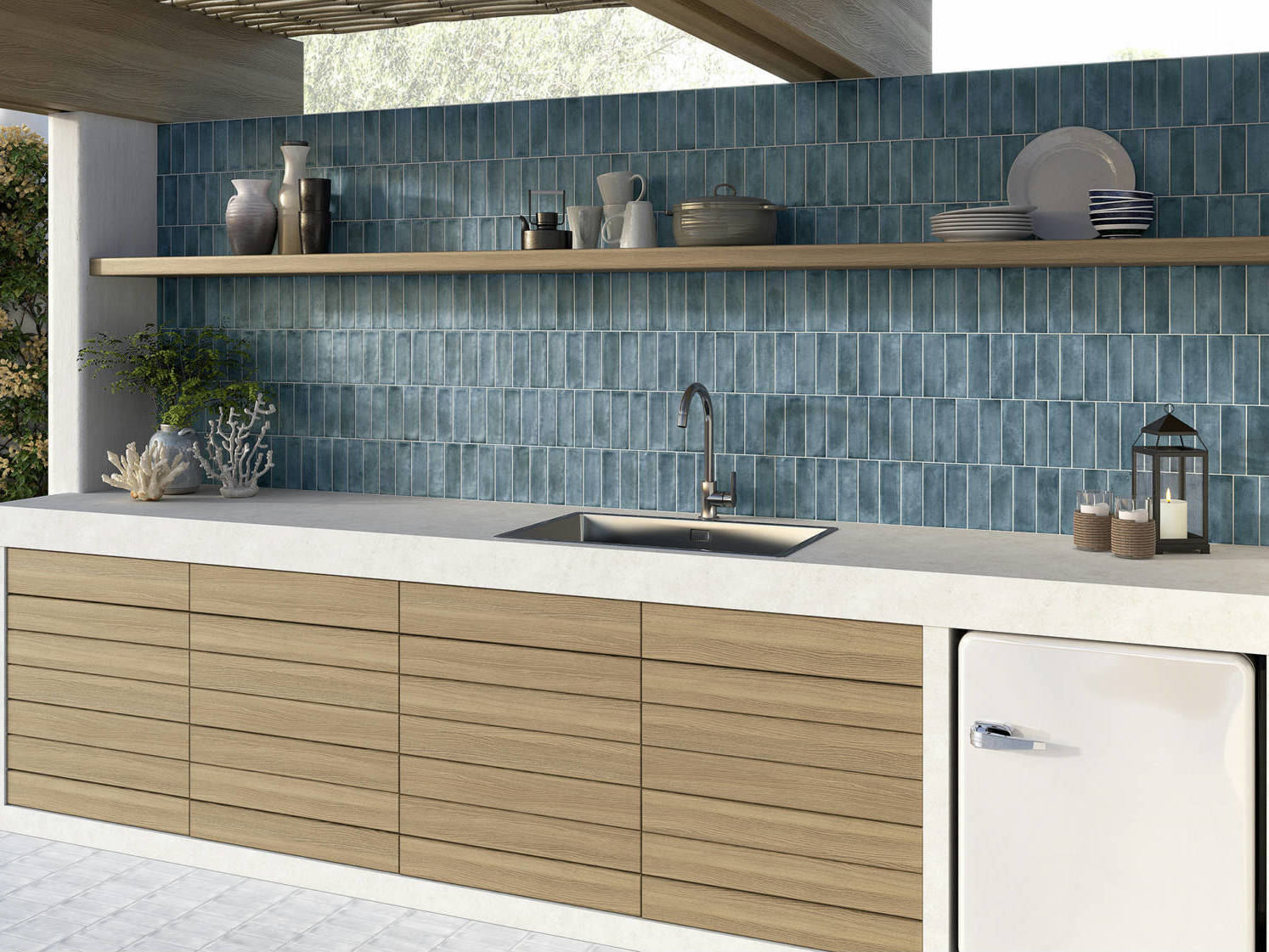 Lisbon 2X6 Blue | Mohawk Tile and Marble