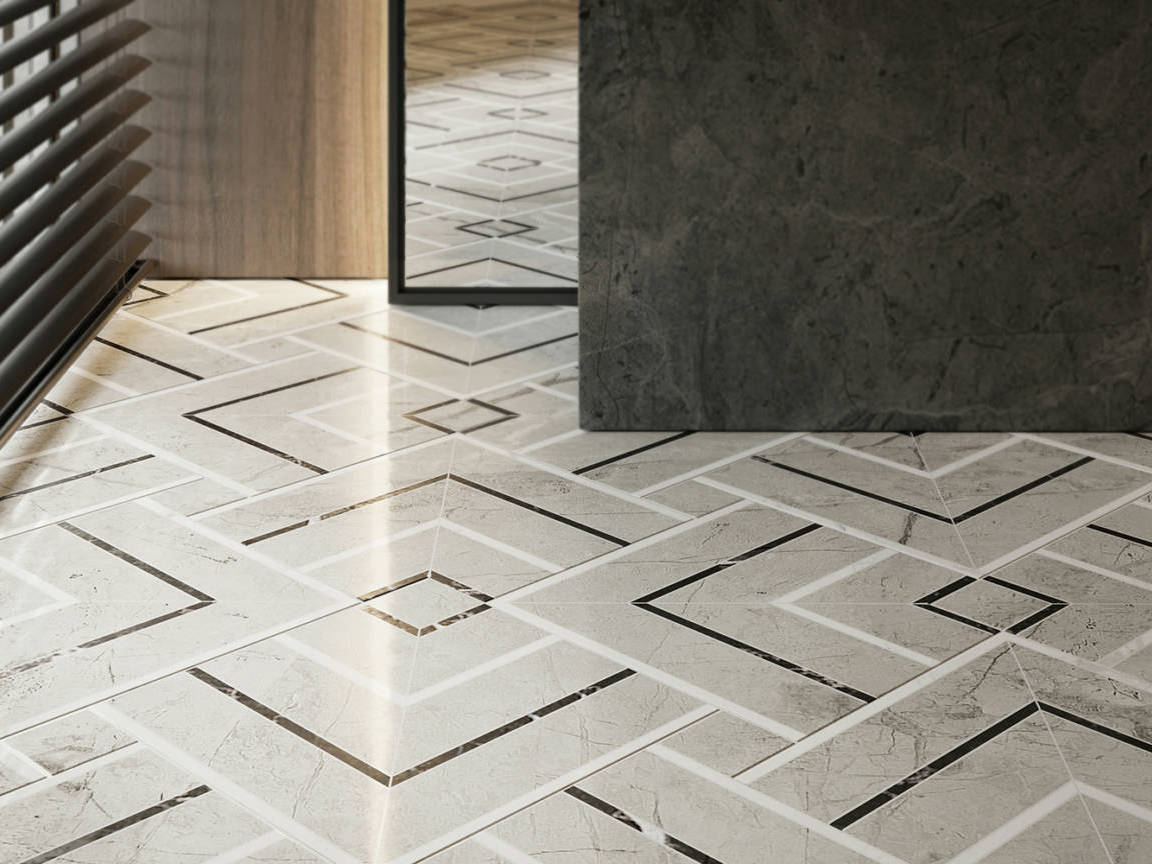 Luxury Roma Argento Picco Mosaic 3 | Mohawk Tile and Marble