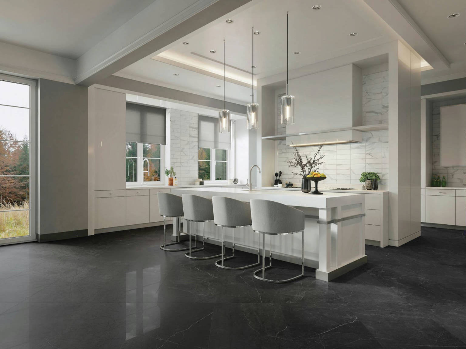 Luxury Tivoli Nero | Mohawk Tile and Marble