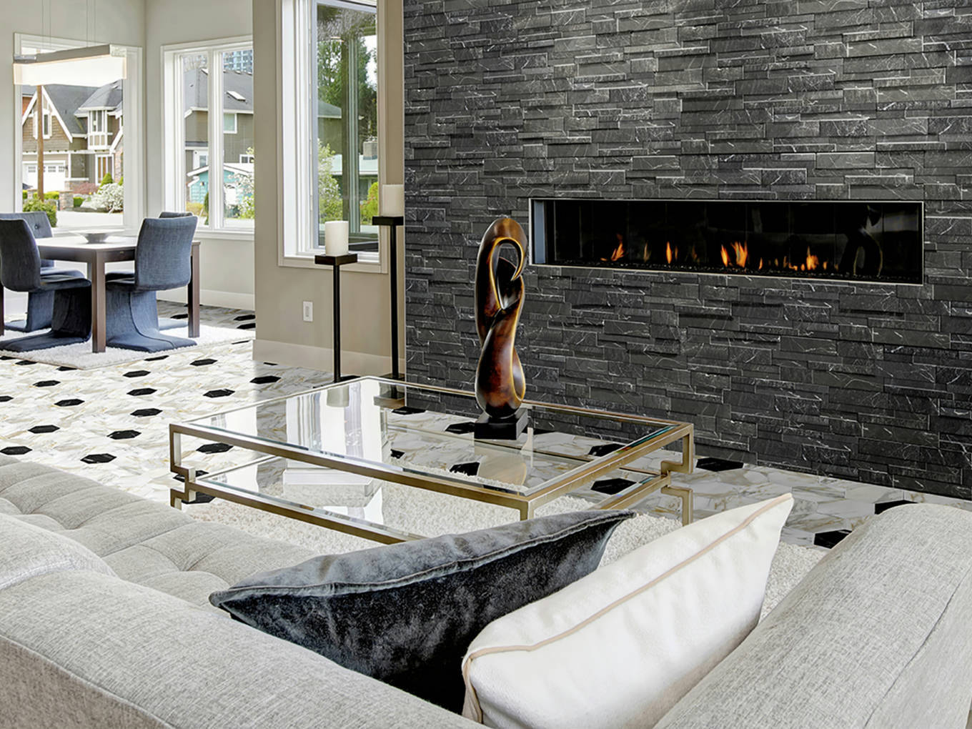 Milan Dante Nero 0 | Mohawk Tile and Marble