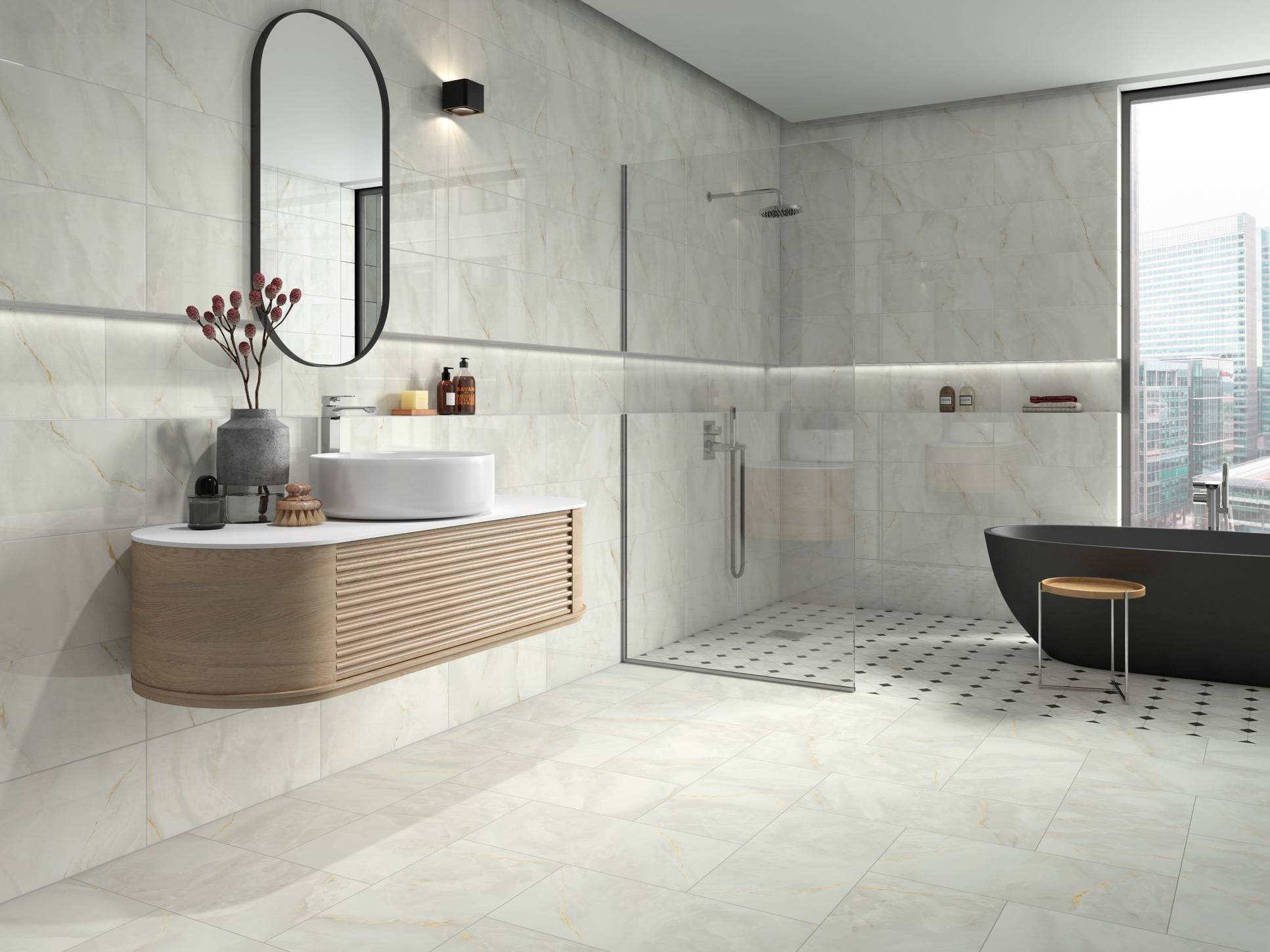 Venezia White 12x24 and 10x30 1 | Mohawk Tile and Marble