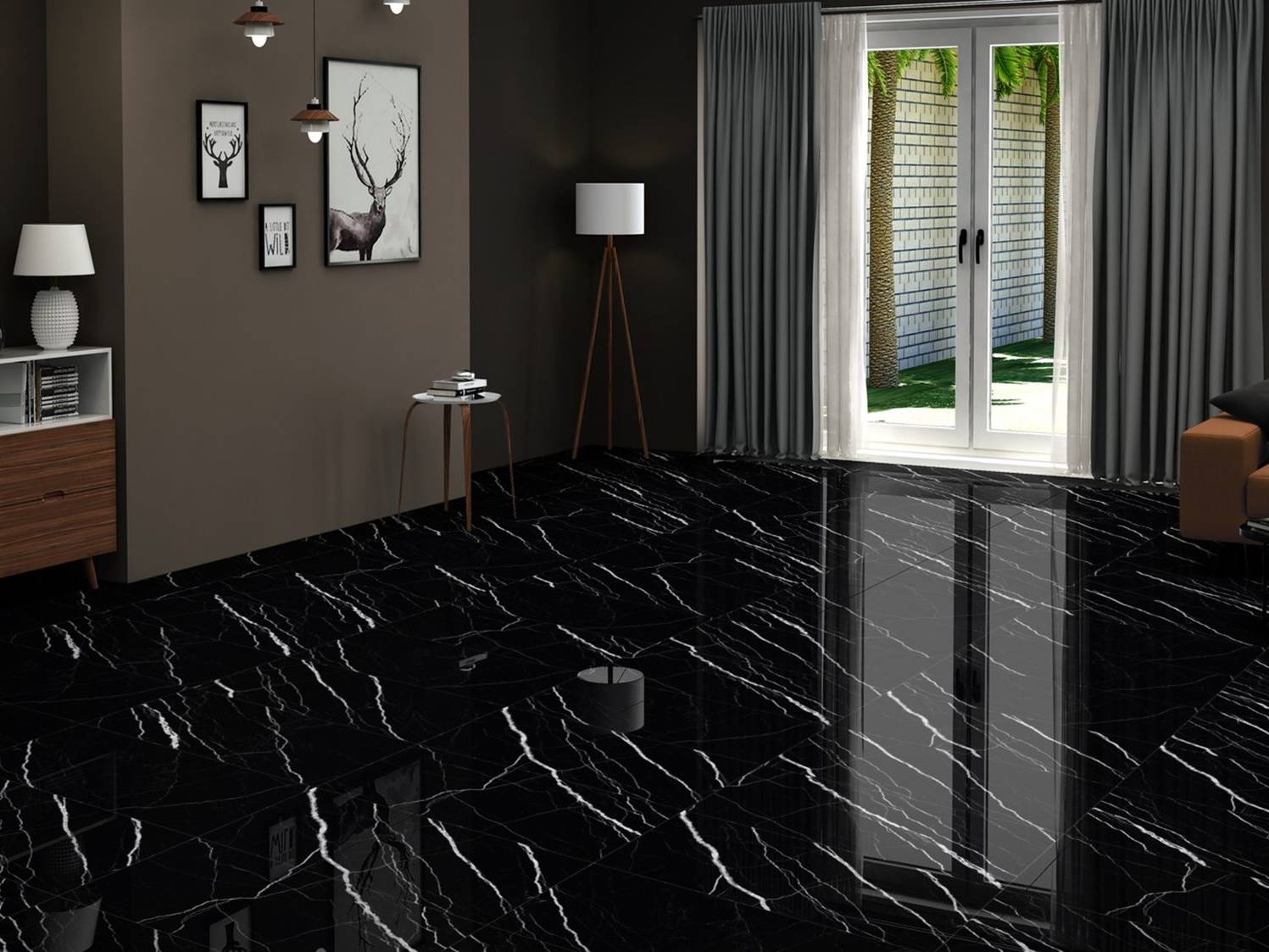 Treasure Midnight Nero 24x48 | Mohawk Tile and Marble