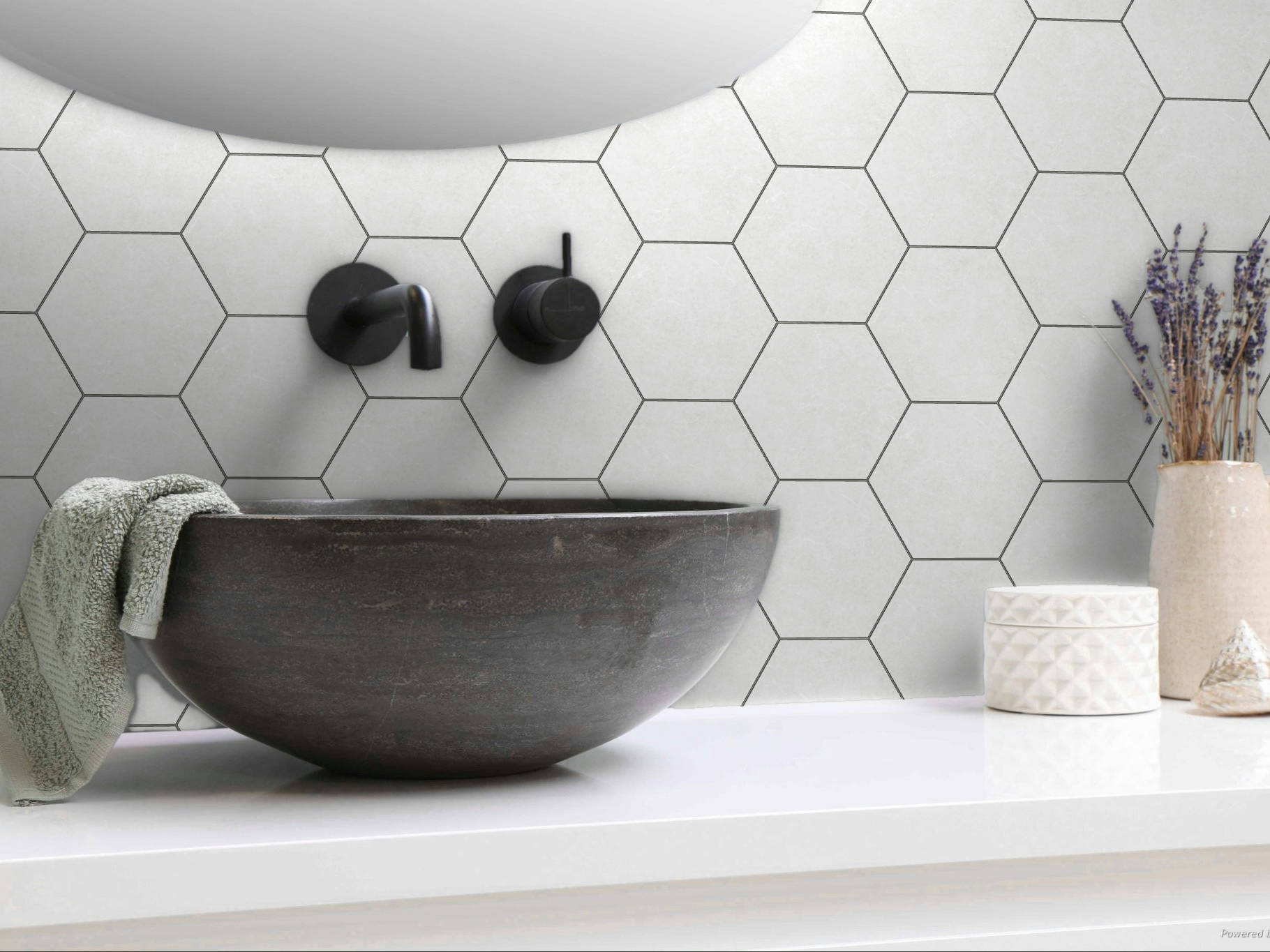 Form 5.5X6.3” White Hexagon | Mohawk Tile and Marble