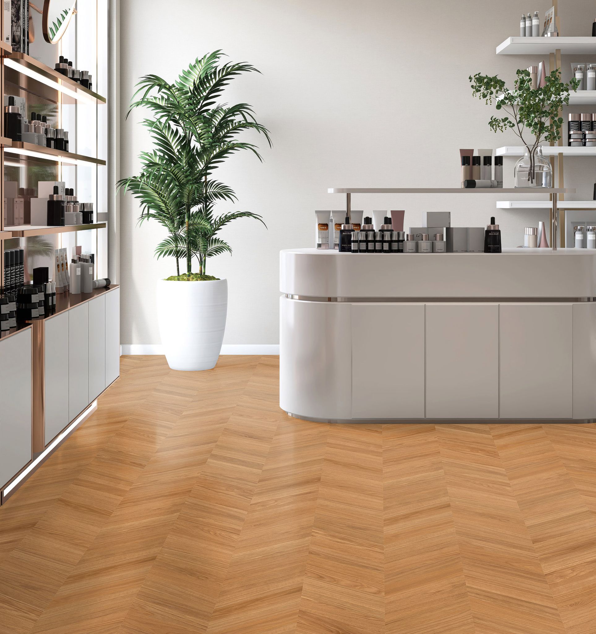 Chevron American Red Oak | Mohawk Tile and Marble