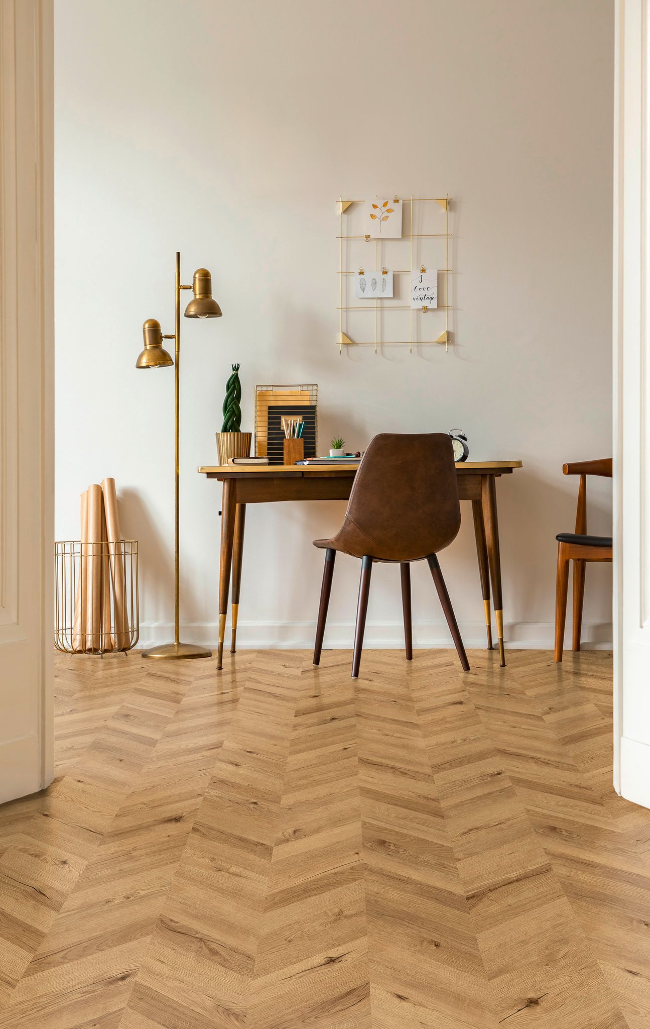 Chevron Cognac Oak | Mohawk Tile and Marble