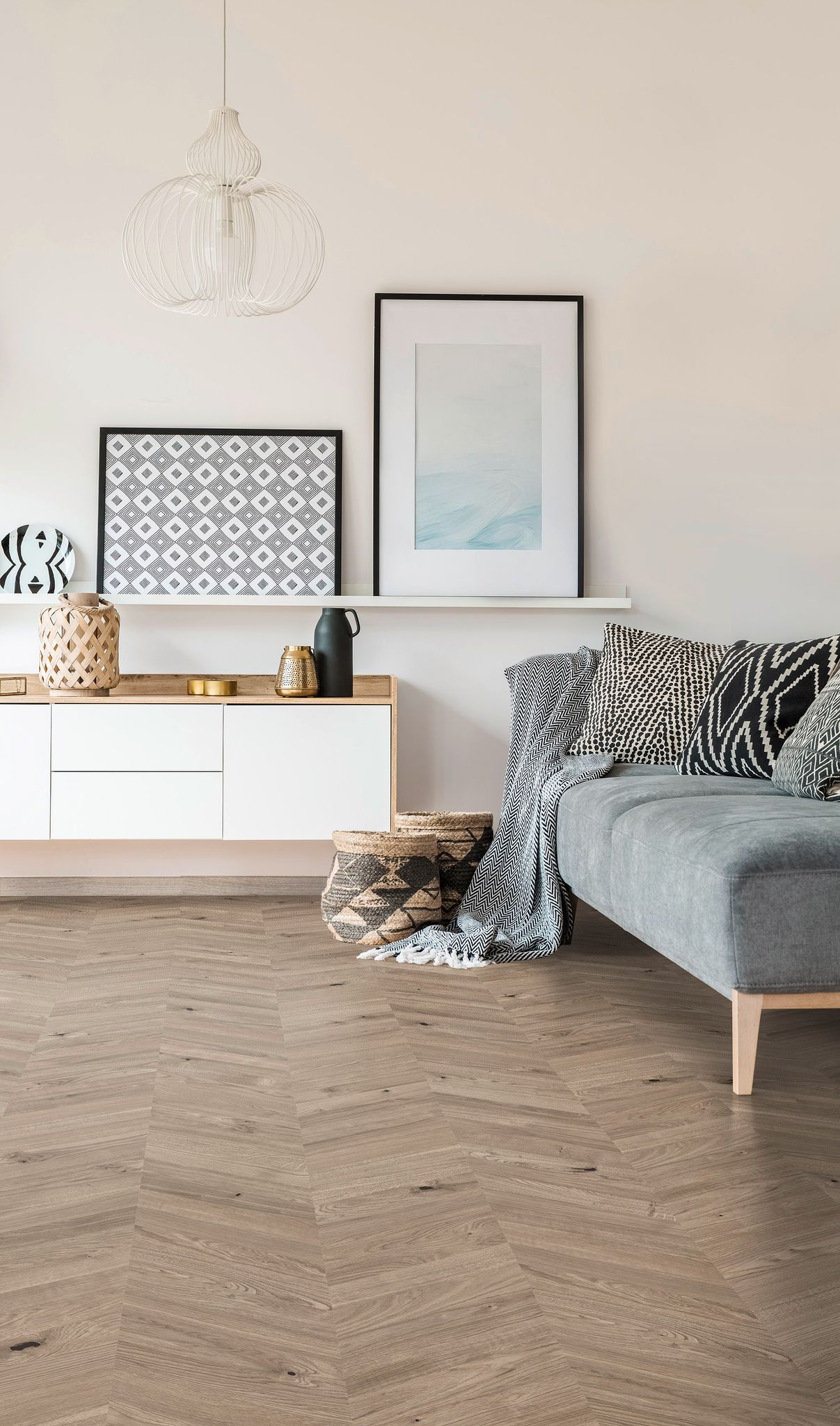 Chevron Oak Sevilla Taupe | Mohawk Tile and Marble