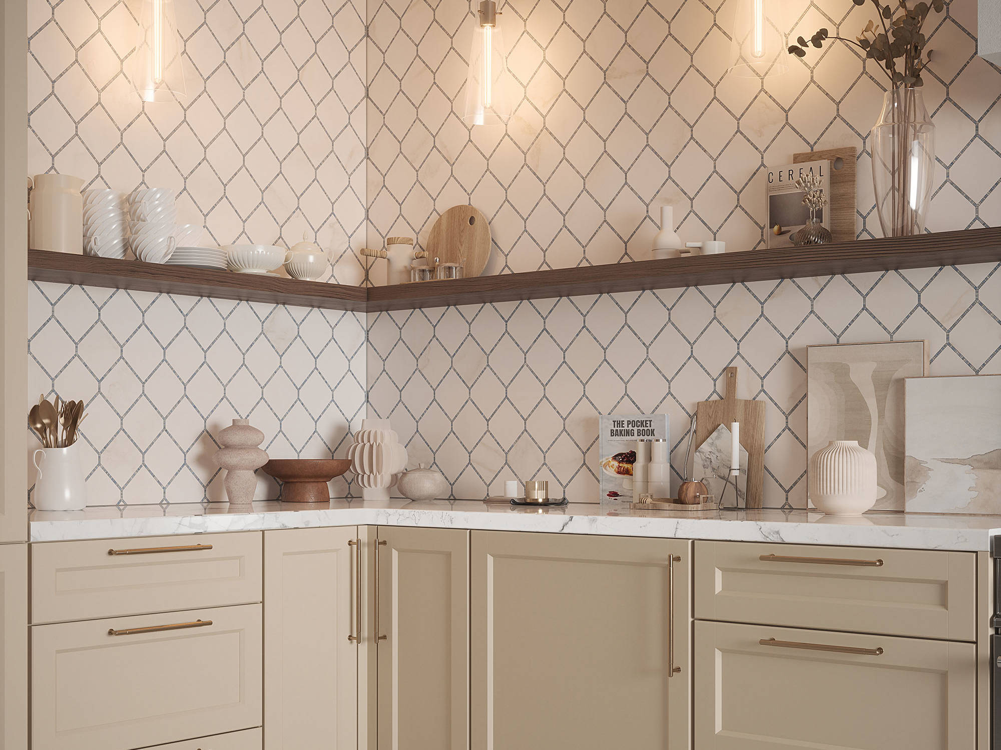 Elm Blue Mosaic 1 | Mohawk Tile and Marble