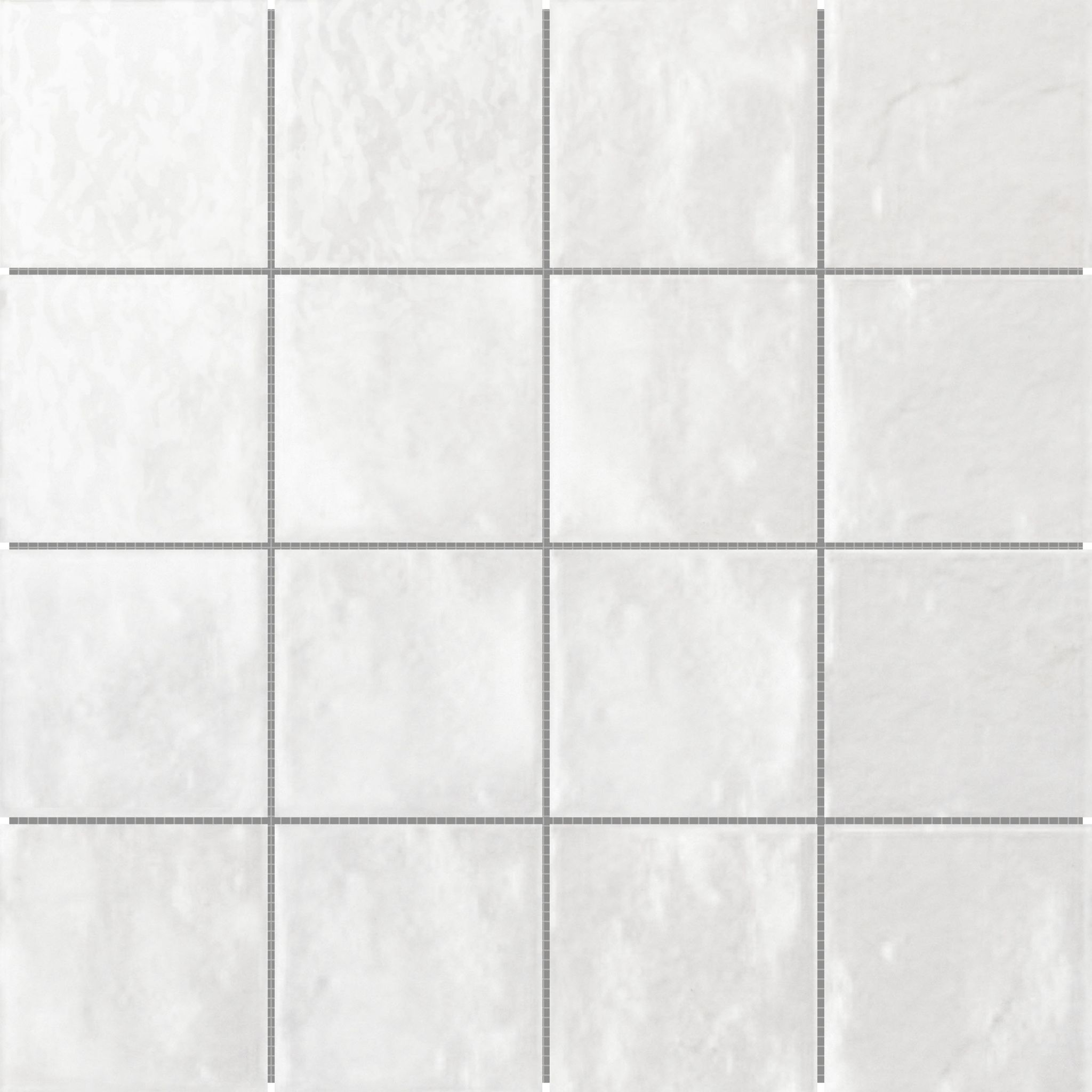 Zellige Glazed Ceramic White 3"x3" Mosaic | Mohawk Tile and Marble