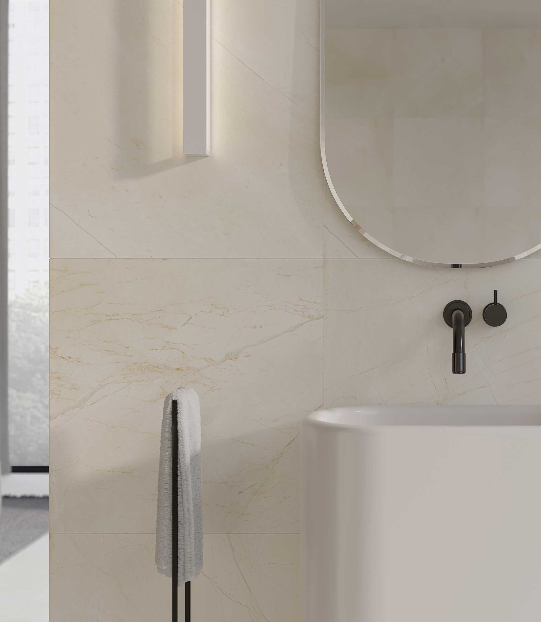 Avorio Crema 24x24 | Mohawk Tile and Marble