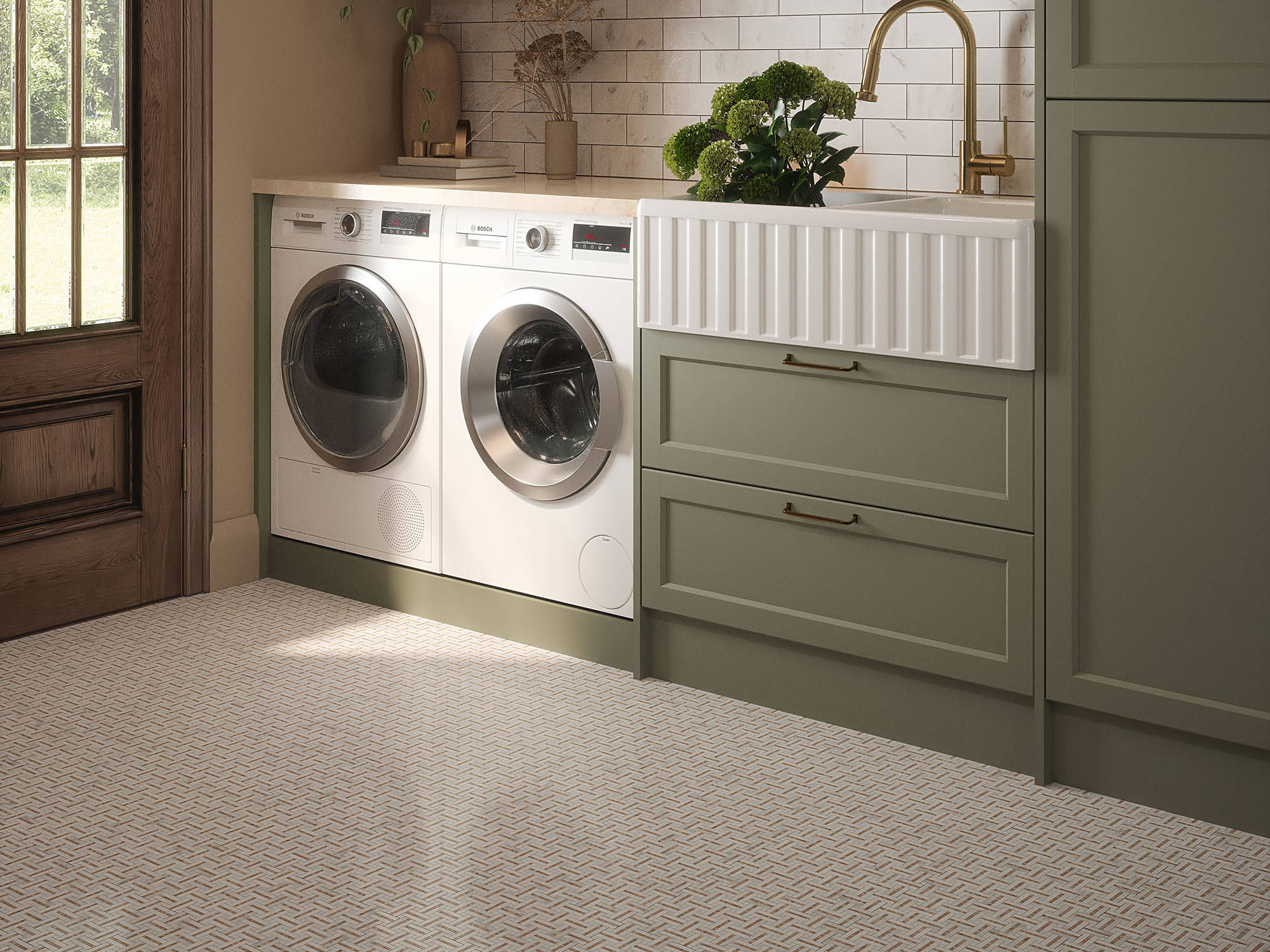 Gazebo Cream Mosaic | Mohawk Tile and Marble