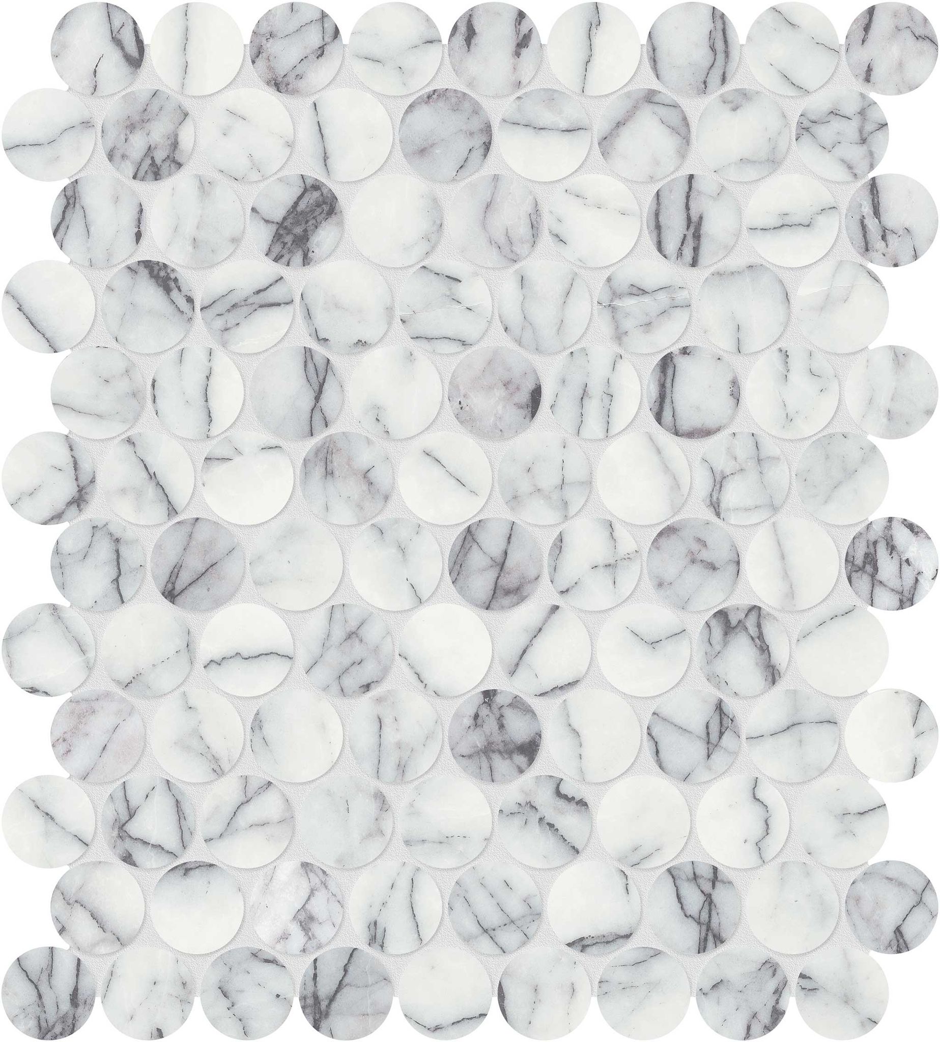 Lilac Volta 1.25 Penny Round Mosaic | Mohawk Tile and Marble
