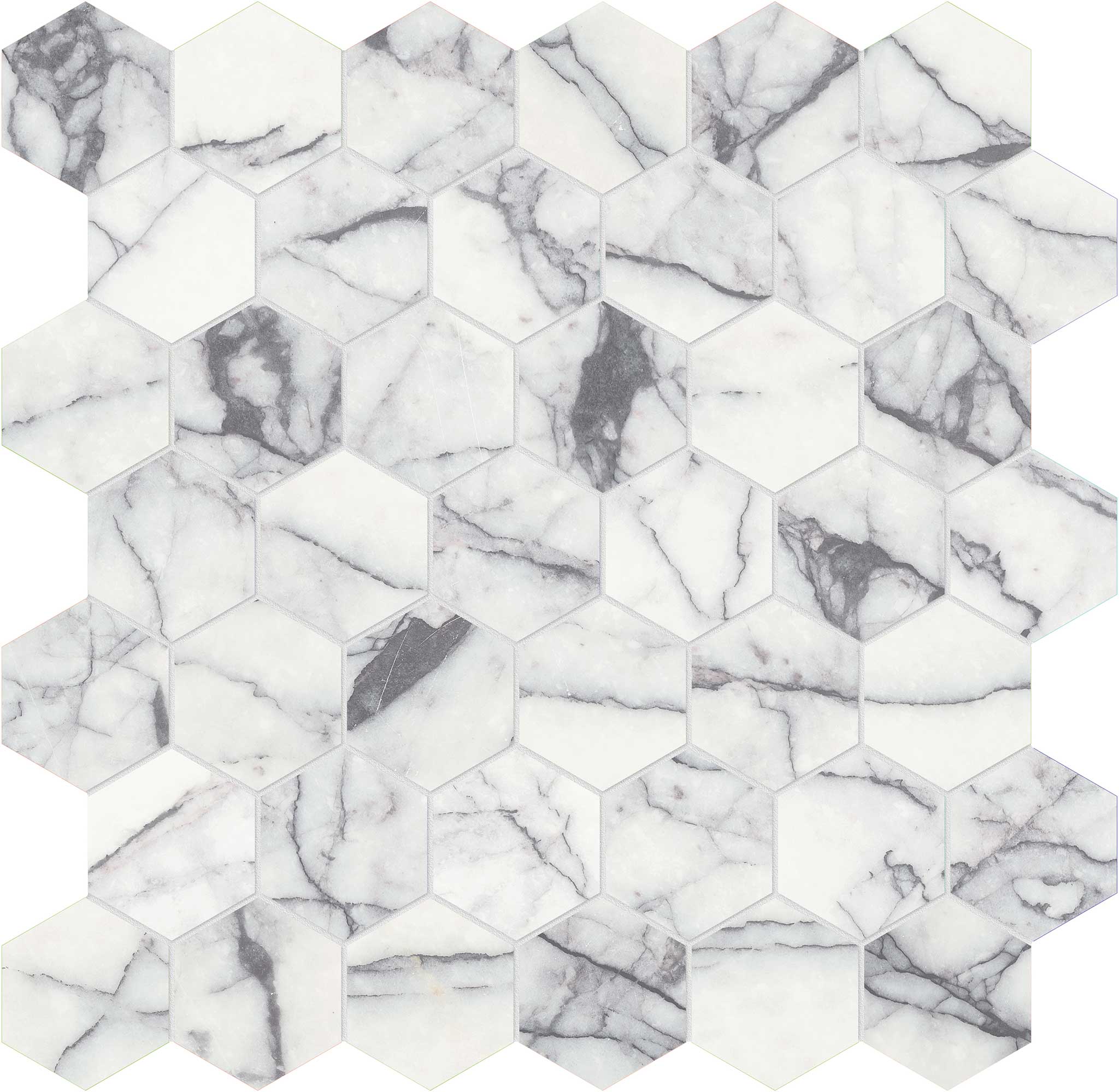 Lilac Volta 2 Hexagon Mosaic | Mohawk Tile and Marble