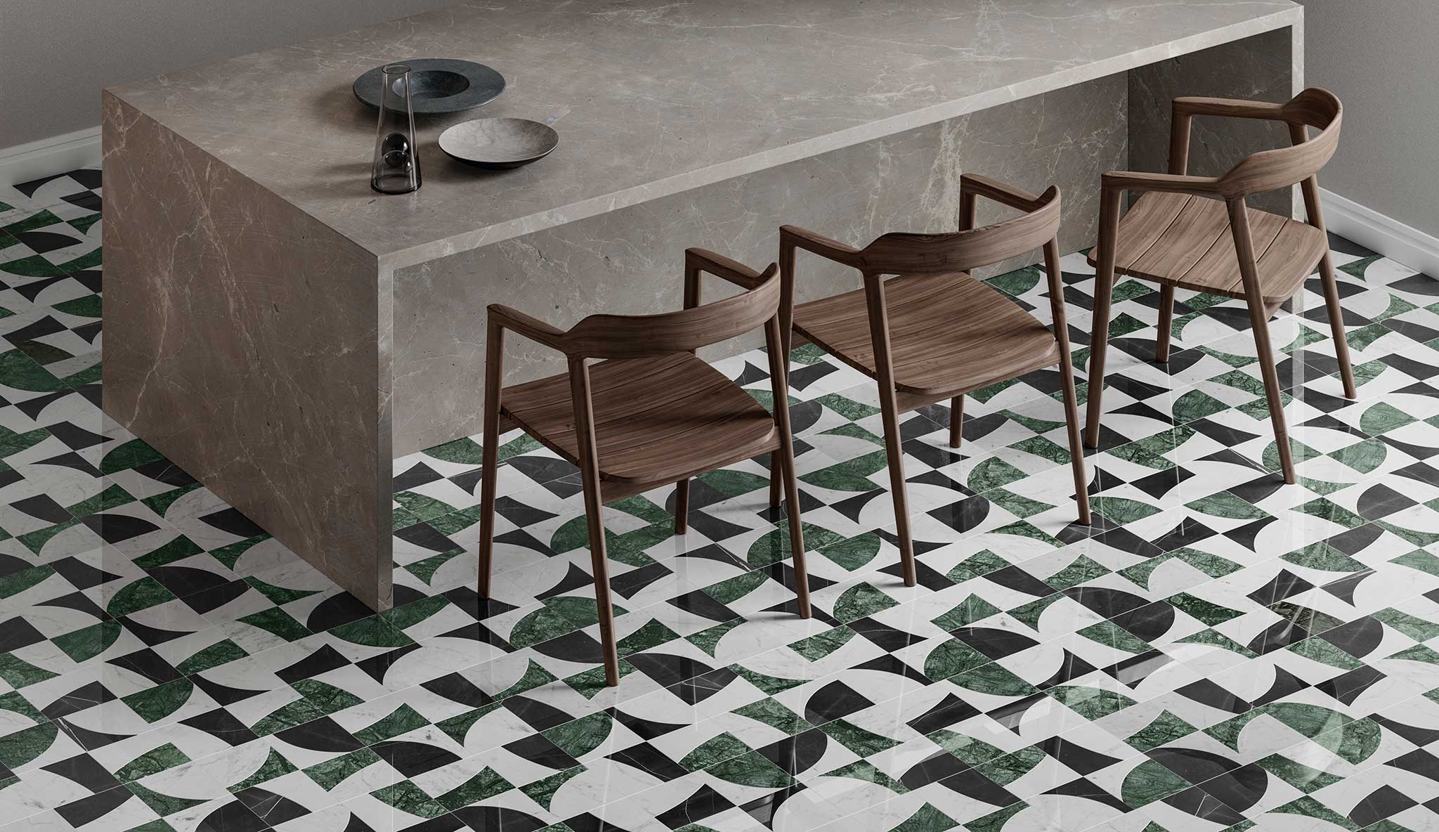 Utopio Eclypse Pine Mosaic | Mohawk Tile and Marble