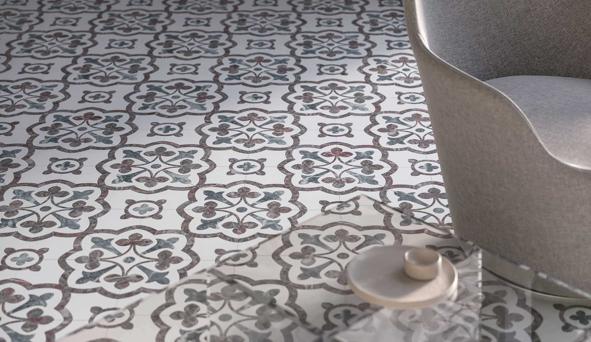 Utopio Fleur Blush Mosaic | Mohawk Tile and Marble