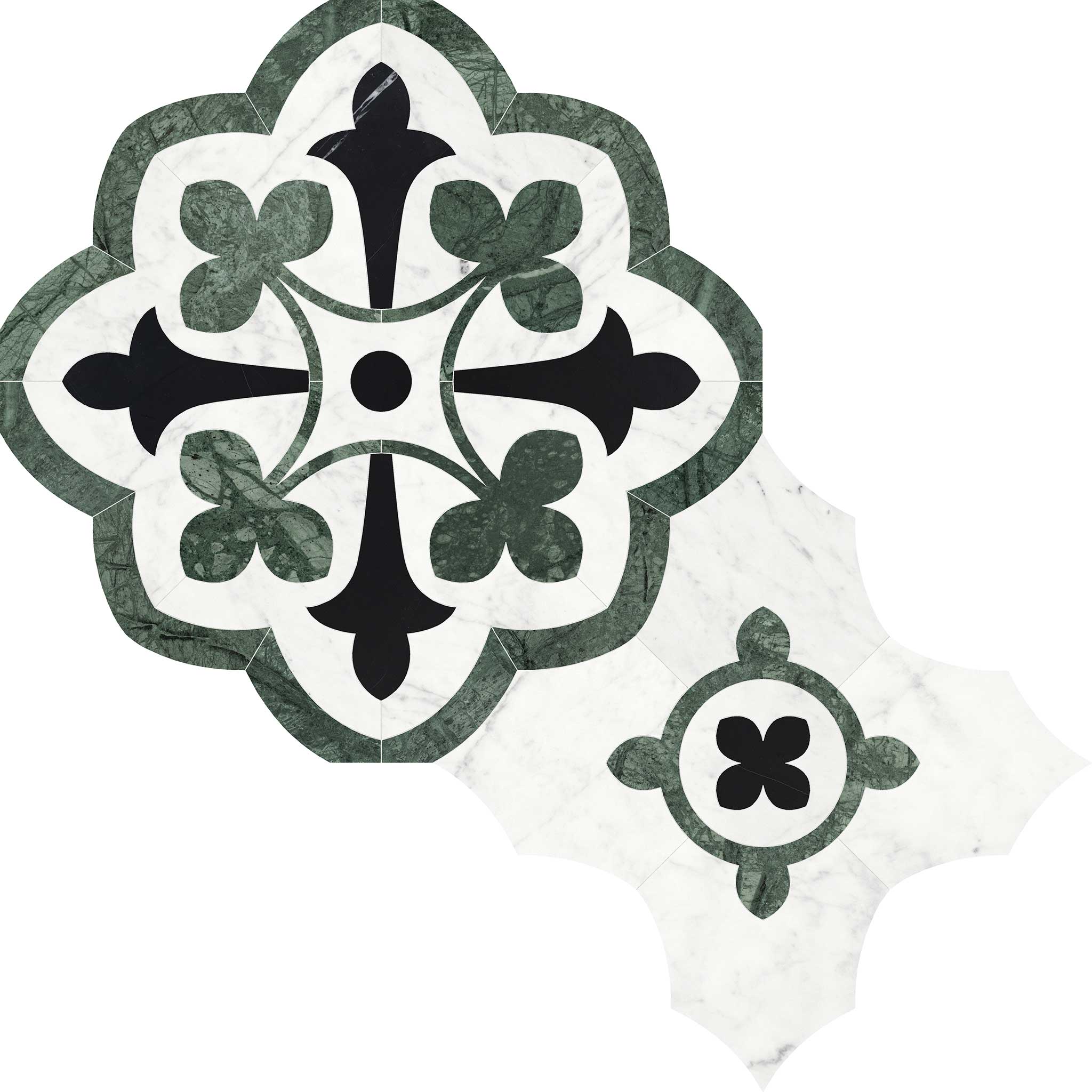 Utopio Fleur Pine Mosaic | Mohawk Tile and Marble