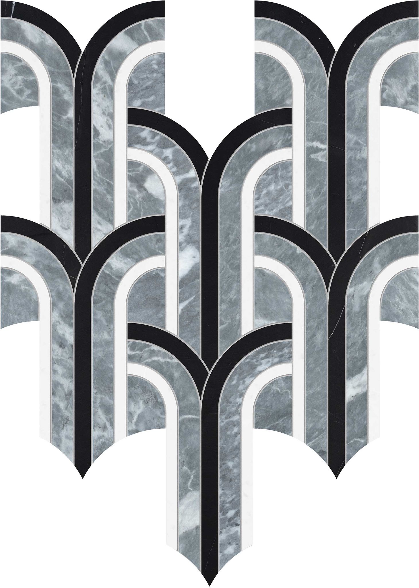 Utopio Florence Monochromo Mosaic | Mohawk Tile and Marble