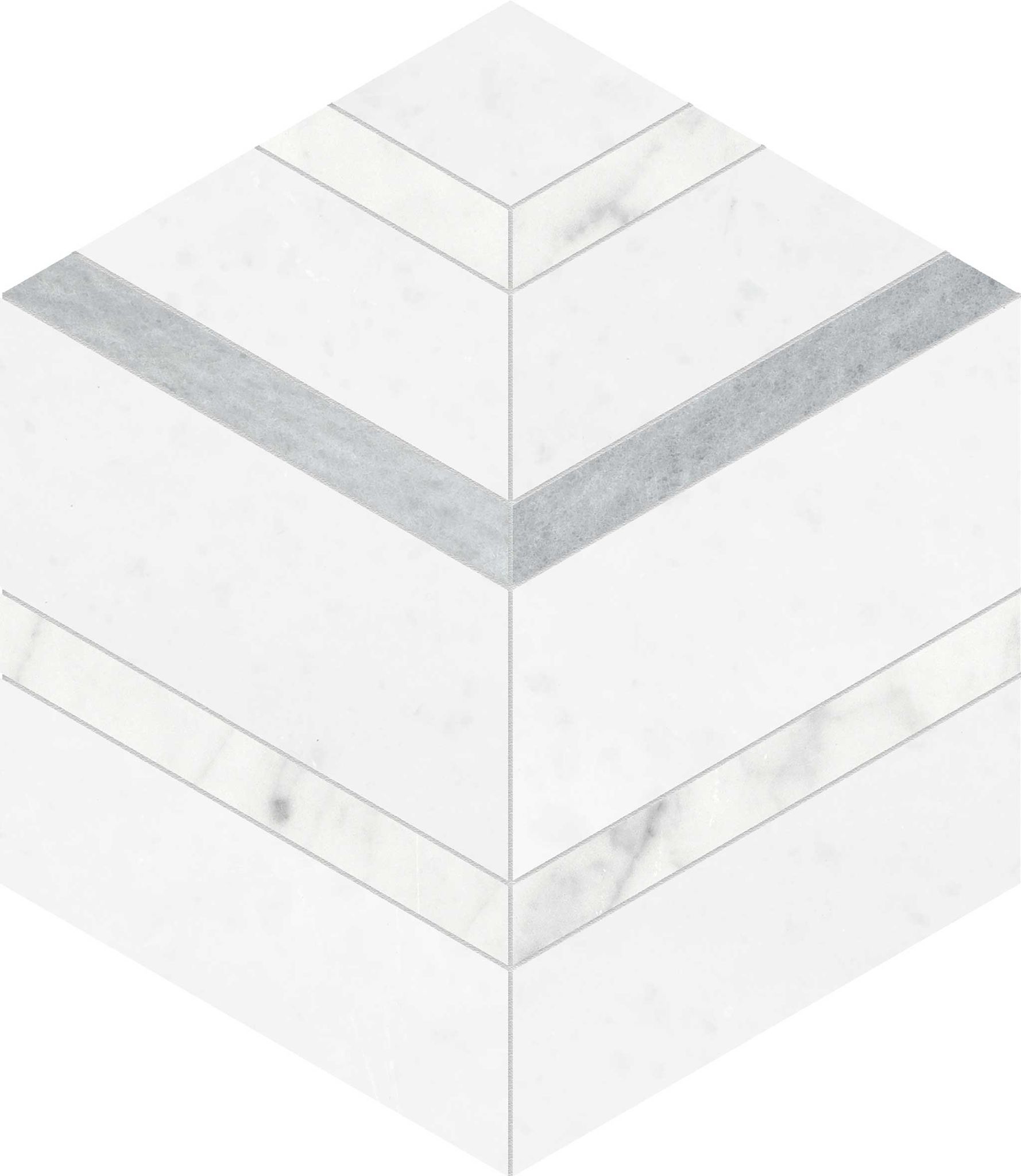 Utopio Hexo Dove Mosaic | Mohawk Tile and Marble