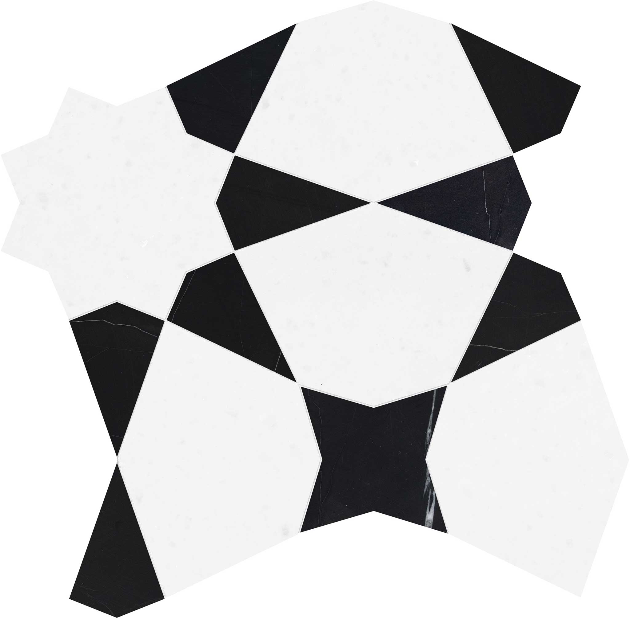 Utopio Stellar Nero Mosaic | Mohawk Tile and Marble