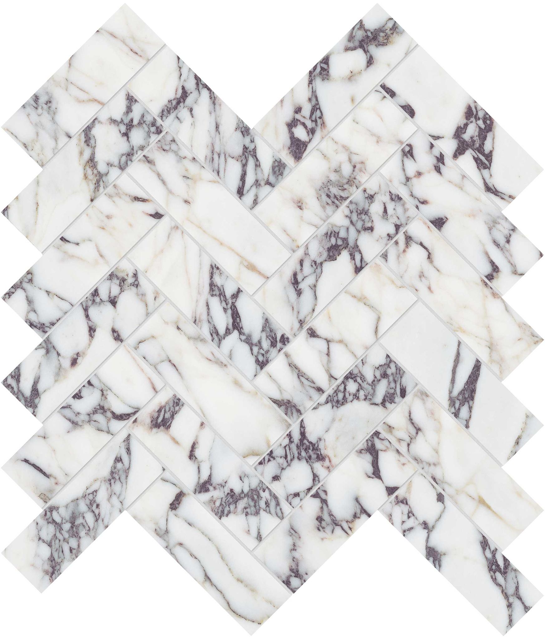 Viola Roccia 1.25x4 Herringbone Mosaic | Mohawk Tile and Marble