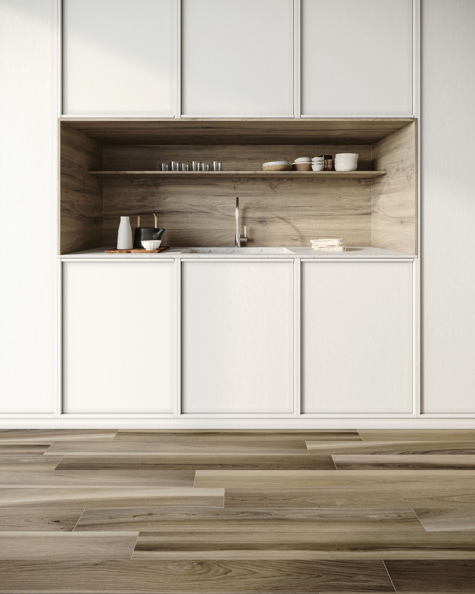 Amaya 8x48 Walnut | Mohawk Tile and Marble