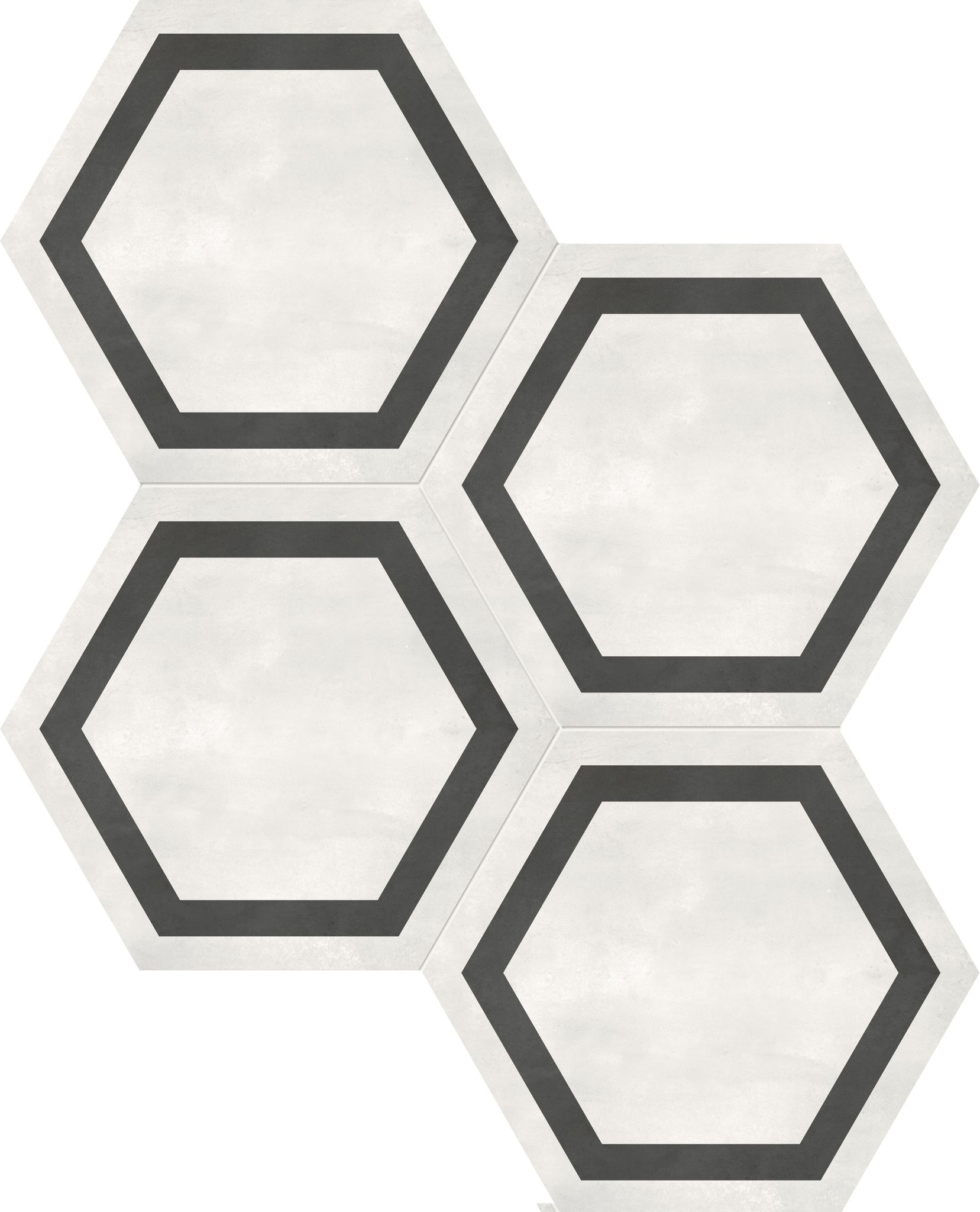 Form 7" Hexagon Frame Ivory | Mohawk Tile and Marble