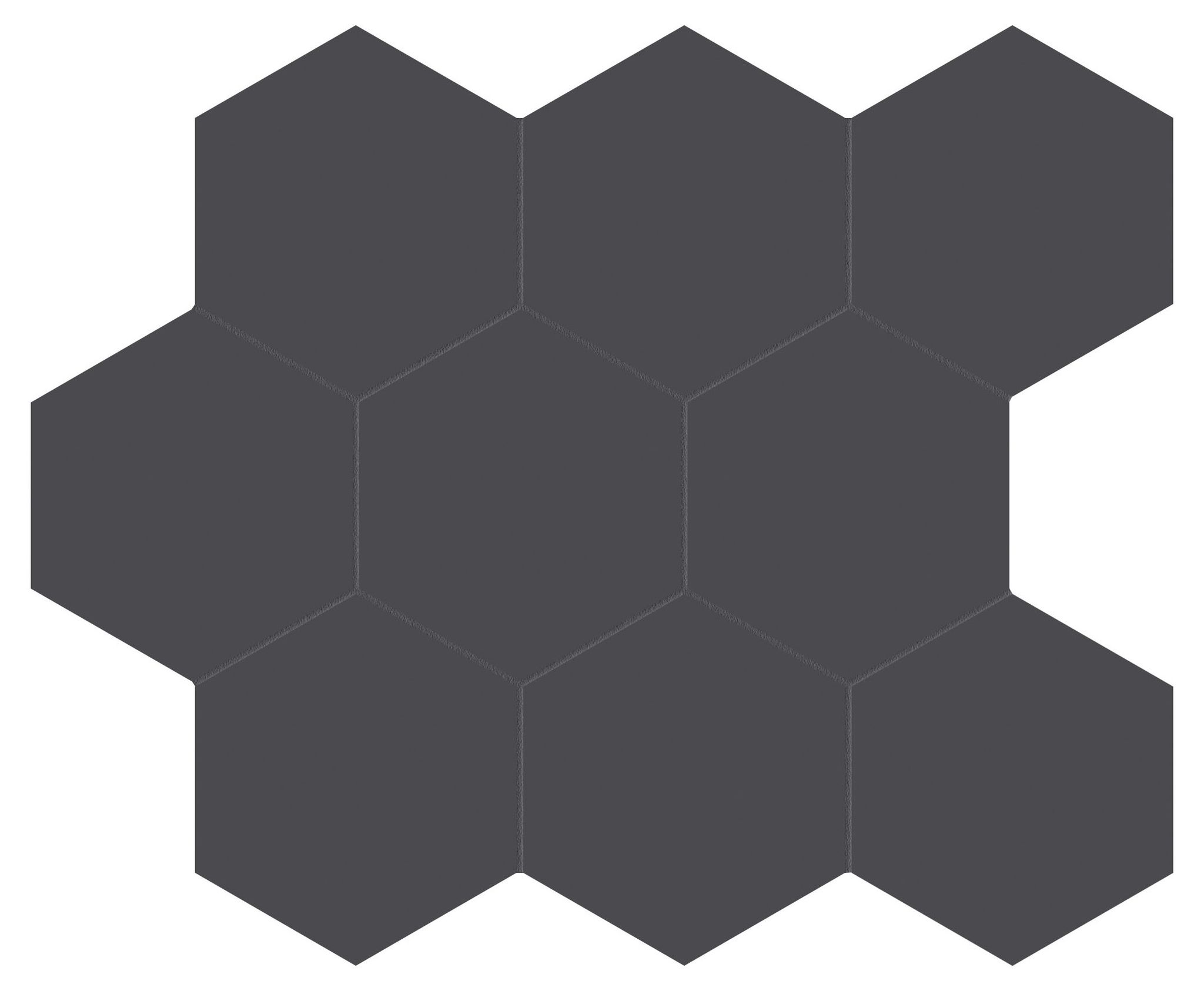 Monoforma 4" Hex Shilhouette Silk | Mohawk Tile and Marble