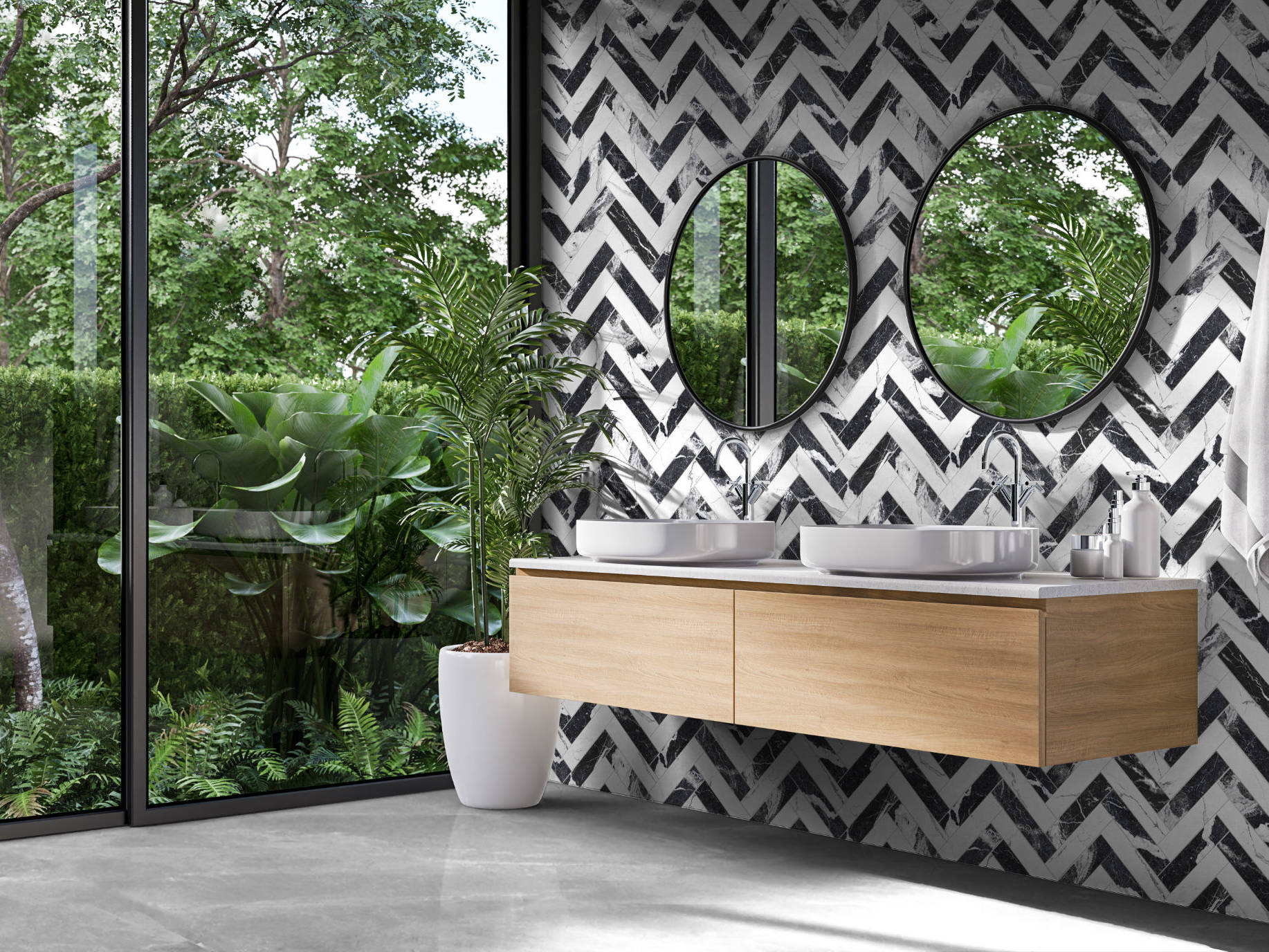 Obsession Nero & Statuario  | Mohawk Tile and Marble