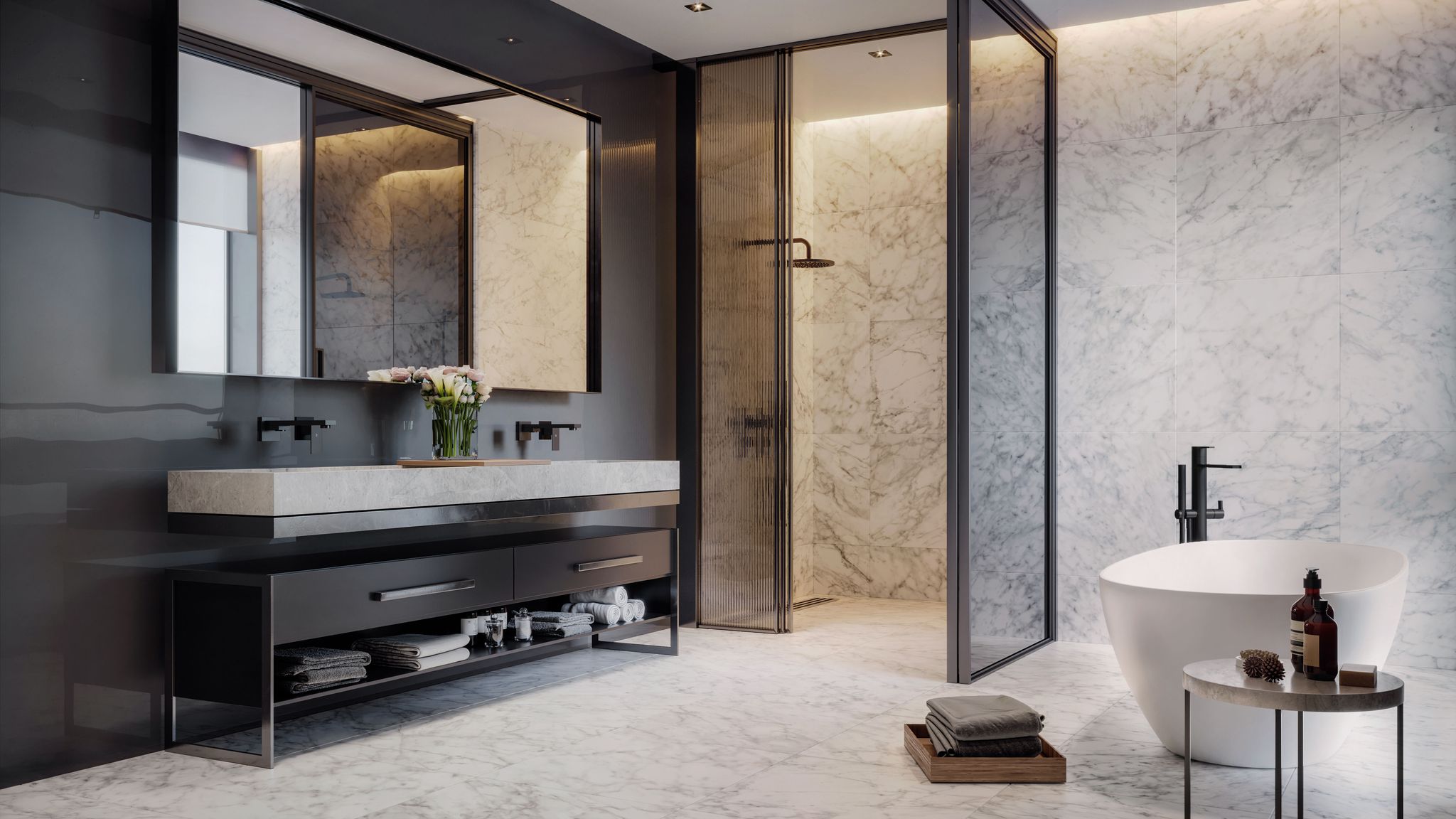 Plata 24x48 Carrara Abisso Polished | Mohawk Tile and Marble