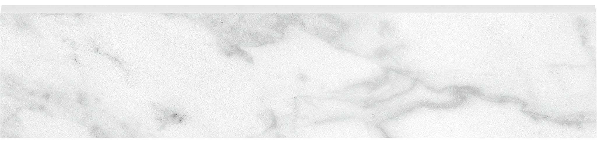 Plata 3x12 Carrara Abisso Bullnose Matte | Mohawk Tile and Marble