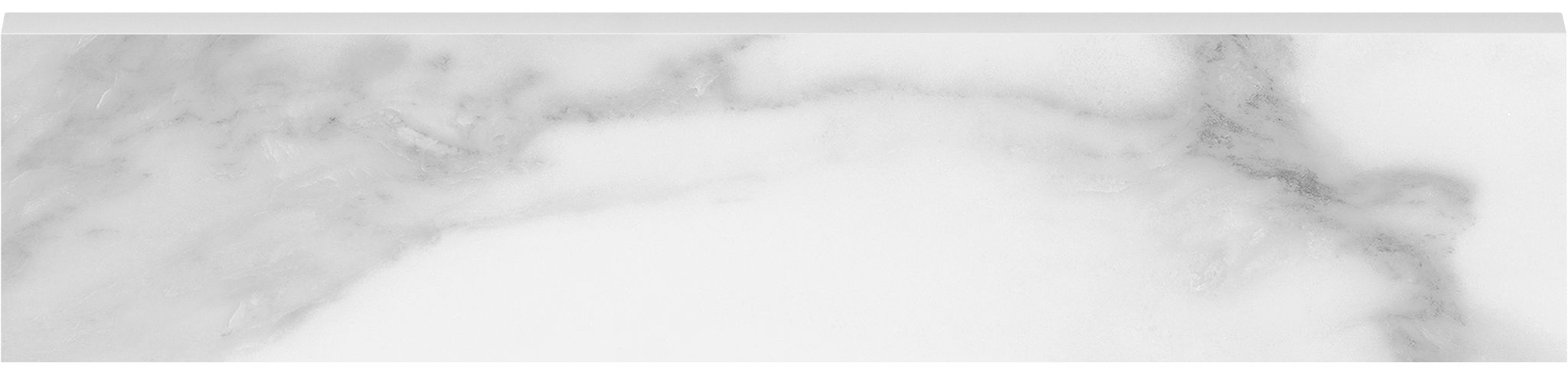 Plata 3x12 Statuario Brina Bullnose Polished | Mohawk Tile and Marble
