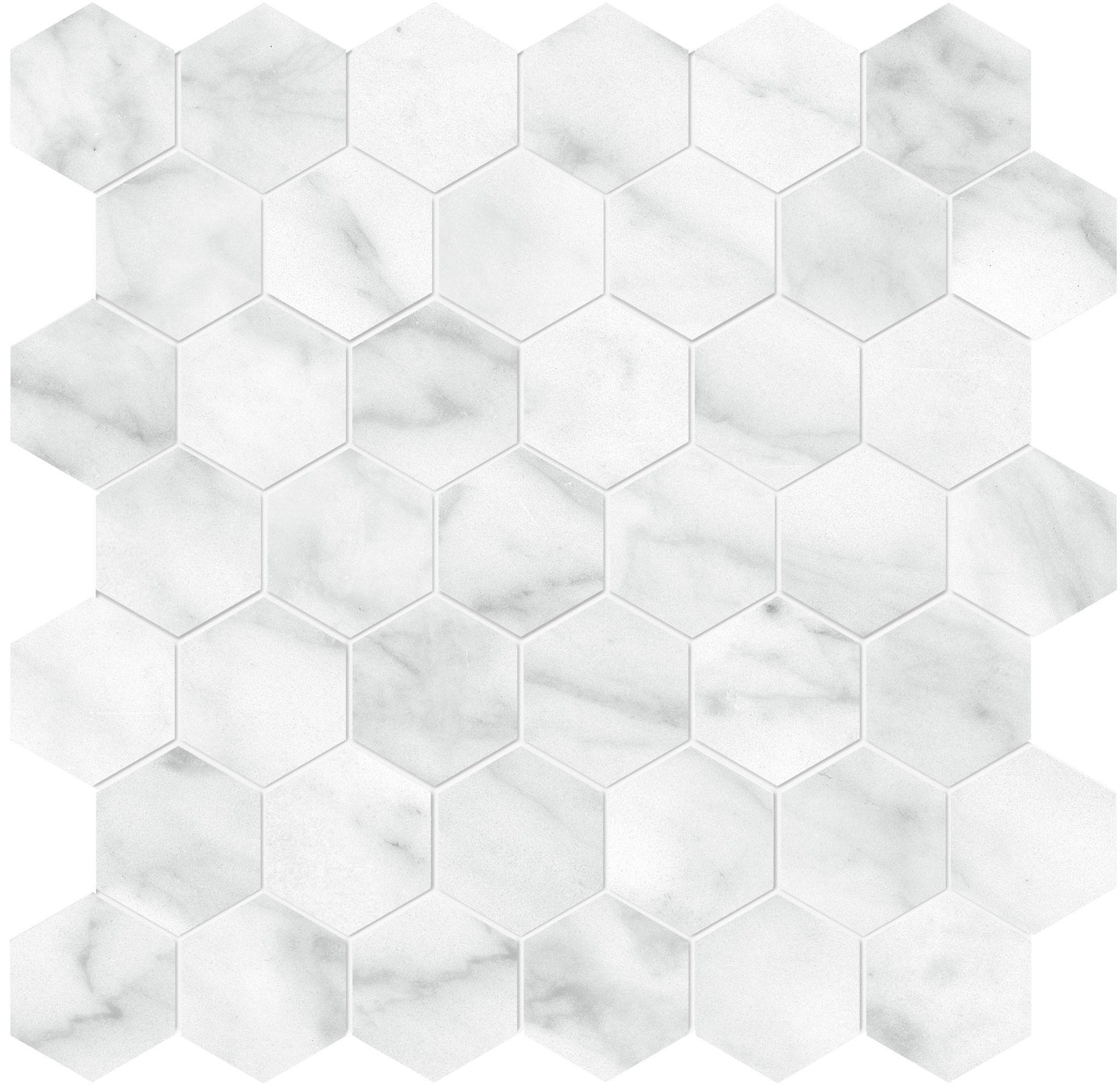 Plata Carrara Abisso 2 Hexagon Polished | Mohawk Tile and Marble