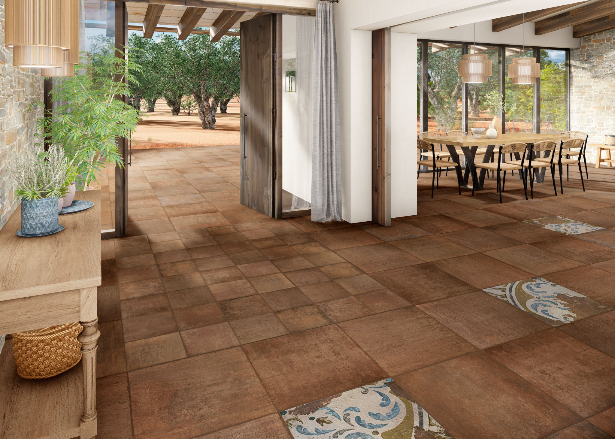 Tuscany 12x12 Volcano | Mohawk Tile and Marble