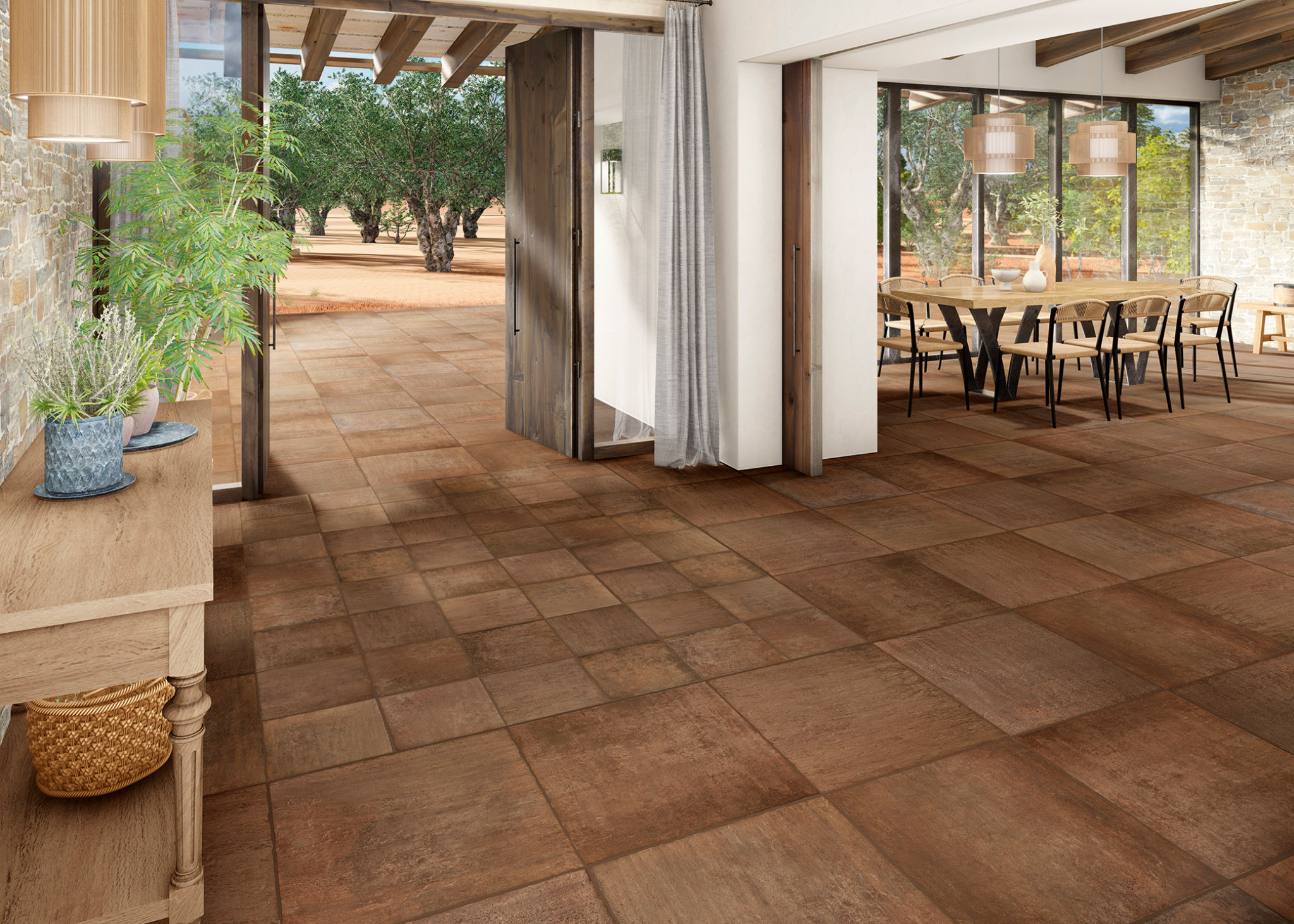 Tuscany 12x12 Volcano | Mohawk Tile and Marble